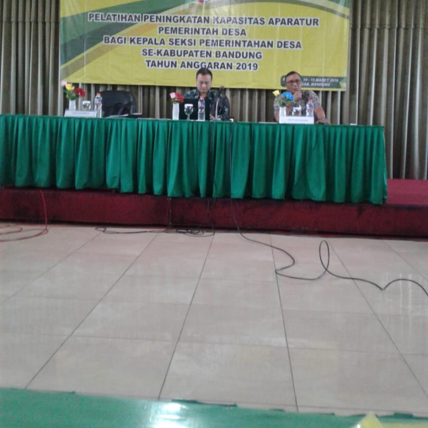 PELATIHAN PENINGKATAN KAPASITAS APARATUR PEMERINTAHAN DESA